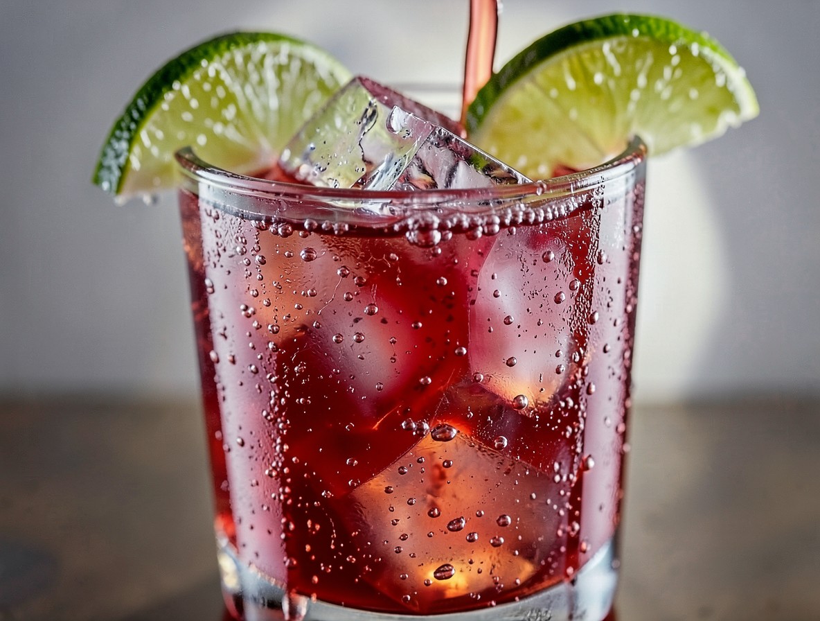 Close-up of the El Diablo showing bubbles and condensation on the glass